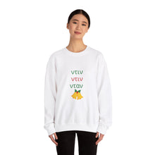 Load image into Gallery viewer, Unisex Heavy Blend™ Crewneck Sweatshirt: Tin Tin Tan Greek Christmas Bells
