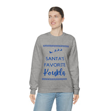 Load image into Gallery viewer, Santa&#39;s Favorite Koukla Unisex Heavy Blend™ Crewneck Sweatshirt
