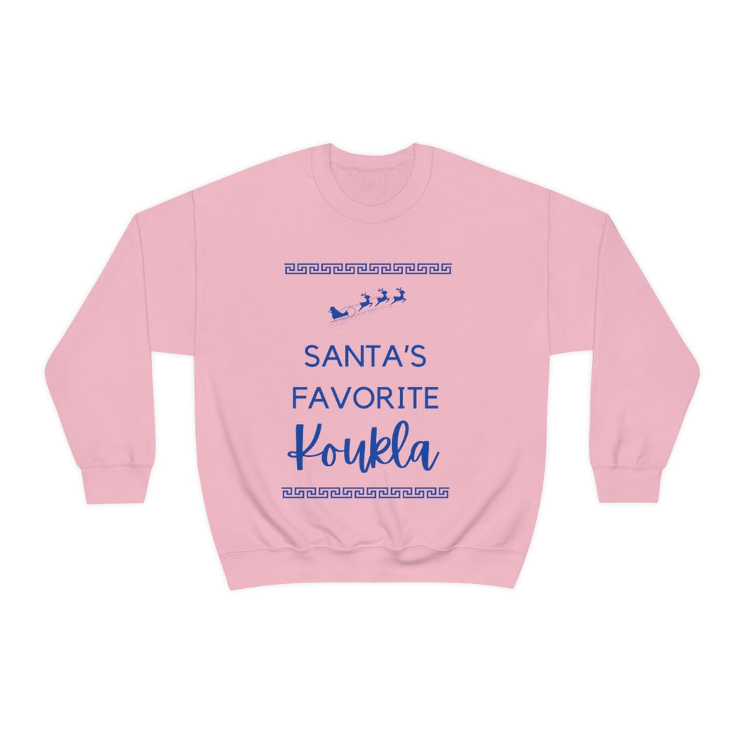 Santa's Favorite Koukla Unisex Heavy Blend™ Crewneck Sweatshirt