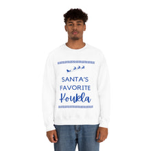 Load image into Gallery viewer, Santa&#39;s Favorite Koukla Unisex Heavy Blend™ Crewneck Sweatshirt
